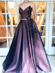 Sweetheart A Line Appliques Tulle Prom Dresses