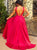 Sweep Train Red Evening Dresses