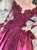 Sweep Train Rose Red Evening Dresses