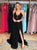 Halter A Line Black Tulle Lace Up Sequins Prom Dress 