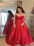 Sweetheart A Line Satin Prom Dress with Beading LBQ1883