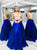 Two Pieces Satin Spaghetti Strap Prom Dresses With Lace