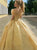 Organza Short Sleeves Sweep Train Prom Dresses