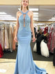 Sleeveless Satin Prom Dresses with Lace