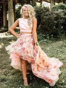 High Low Pink Prom Dresses