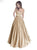 A Line Off the Shoulder Beadings Satin Floor Length Prom Dresses 