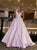 Floor Length Sleeveless Pink Prom Dresses