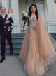 A Line Sweetheart Tulle Beading Sleeveless Prom Dress LBQ2753