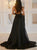 Sweep Train Evening Dresses Beading High Slit 