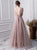 Sweep Train Pink Evening Dresses