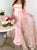 A Line Strapless Satin Pink Prom Dresses with Appliques LBQ2517