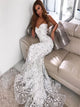 Sweetheart Mermaid Appliques Tulle Prom Dresses