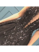 Black Sweep Train Sleeveless Prom Dresses