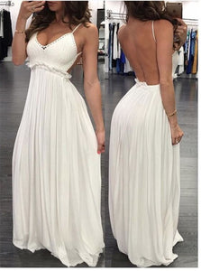 Floor Length White Evening Dresses