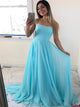 Blue Tulle Evening Dresses
