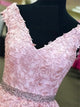Floor Length Beadings Brush Chiffon Sleeveless Prom Dresses