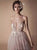  A line Spaghetti Straps Backless Tulle Prom Dresses