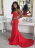 Mermaid Sweetheart Satin Prom Dresses LBQ2171