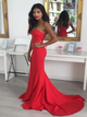 Mermaid Sweetheart Satin Prom Dresses LBQ2171