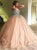 Ball Gown V Neck Sleeveless Rhinestones Tulle Prom Dresses