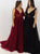 Sweep Train Black Evening Dresses