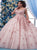 Pink Floor Length Short Sleeves Prom Dresses