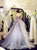 A Line Off The Shoulder Tulle Ruffles Prom Dresses