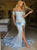 Silver Sequin Shiny Off The Shoulder Mermaid Prom Dresses