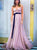 A Line Spaghetti Straps Chiffon Pleats Prom Dresses