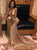Mermaid Spaghetti Straps V Neck Sequins Prom Dresses