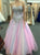 Colorful A Line Sweetheart Tulle Sequins Prom Dresses