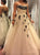 Ball Gown Black Appliques Tulle Prom Dresses 