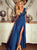 Sweep Train Satin Evening Dresses