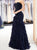 Ruffles Sleeveless Lace Up Prom Dresses with Sweep Train