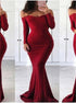 Long Sleeves Sweetheart Mermaid Prom Dress LBQ1136