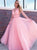 Sweep Train Beadings Sleeveless Tulle Evening Dresses