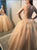 Floor Length Sleeveless Yarn Pink Prom Dresses