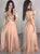 Champagne Floor Length Prom Dresses 