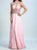 A Line Halter Floor Length Chiffon Rhinestone Prom Dresses 