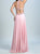 Open Back Pink Prom Dresses