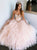 Pink Sweetheart Beadings Ball Gown Tulle Prom Dresses