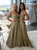 Golden Sweetheart Lace Evening Dresses