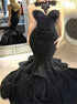 Black Sequins Mermaid Prom Dress LBQ1031