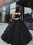 Ball Gown Sweetheart Black Tulle Prom Dresses with Pleats