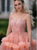 Ball Gown Spaghetti Straps Tulle Ruffles V Neck Prom Dresses