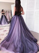 Ball Gown Sweetheart Lace Up Appliques Chiffon Prom Dresses