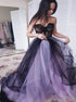 Ball Gown Sweetheart Lace Up Chapel Train Chiffon Prom Dress LBQ0716