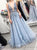 Sweep Train Open Back Prom Dresses with Appliques