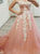A Line Sweetheart Neck Tulle Prom Dresses With Appliques