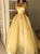 V Neck Chiffon Floor Length  Ball Gown Prom Dresses